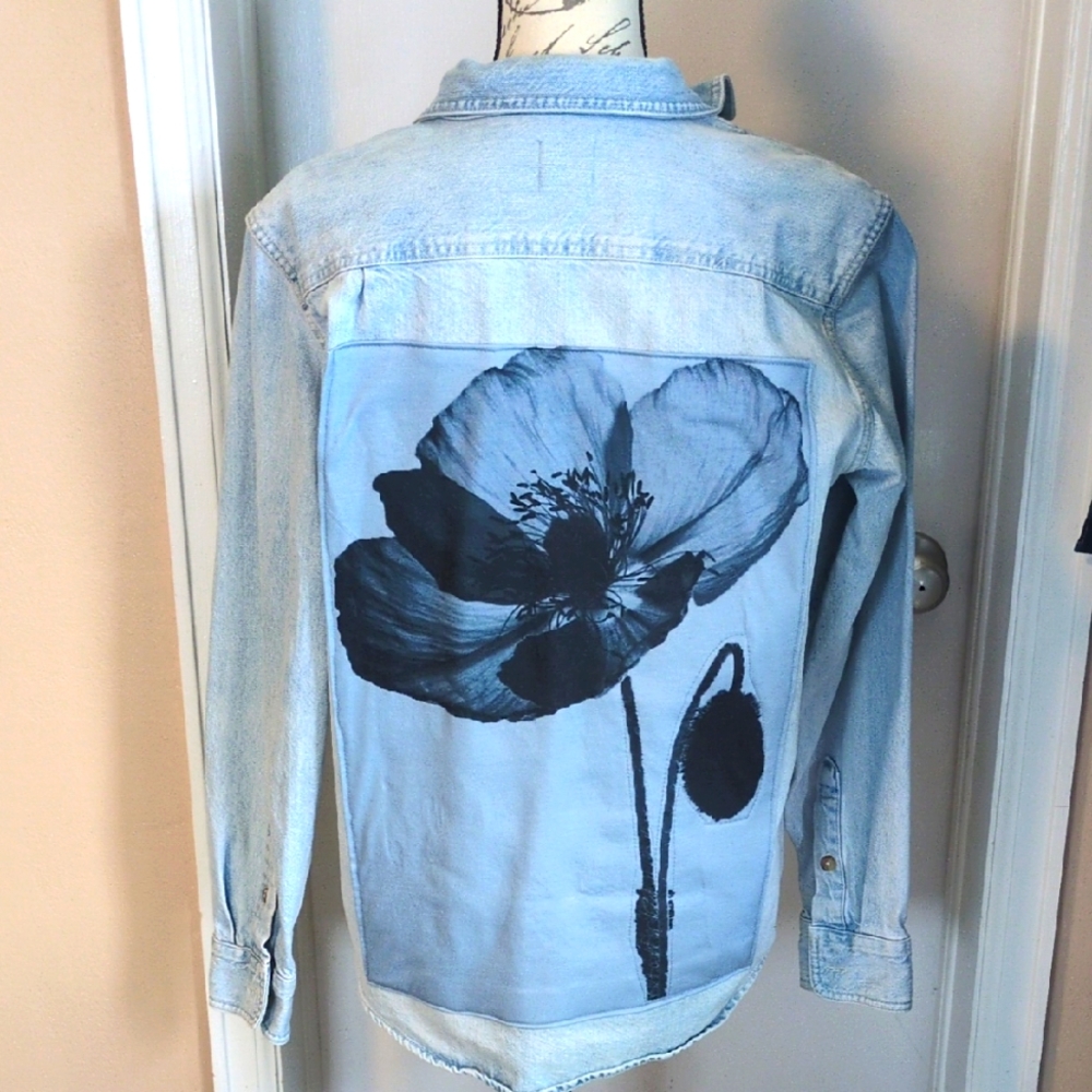 Poppy Embellished Over Shirt